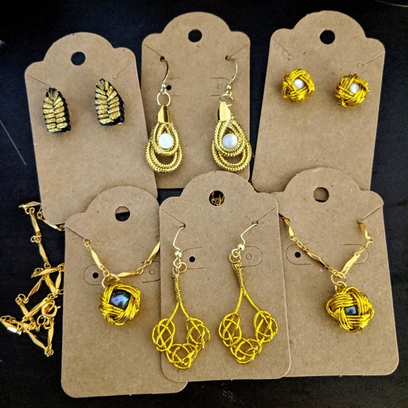 Jewelry - Earrings and Necklaces Black Pearl Lot